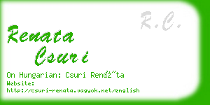 renata csuri business card